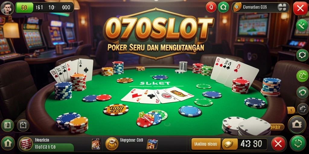 Tampilan gameplay Poker seru di 070SLOT.