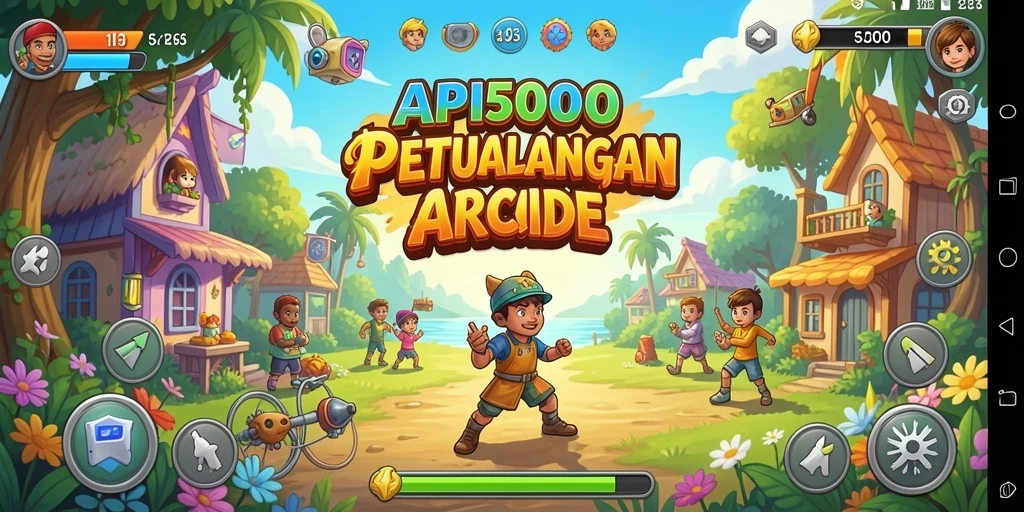 Tampilan gameplay menarik dari API5000 dalam aksi Arcade.
