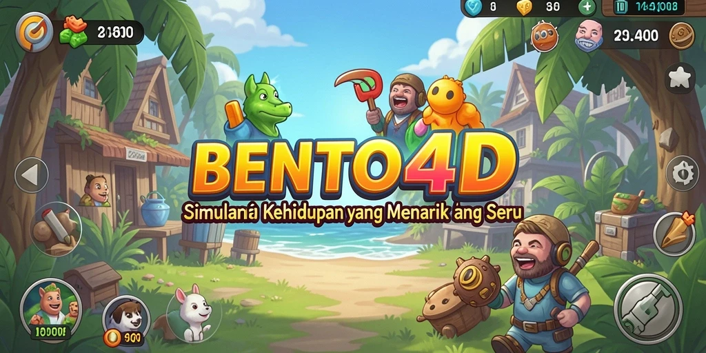 Tampilan menarik dari gameplay simulasi BENTO4D yang interaktif.