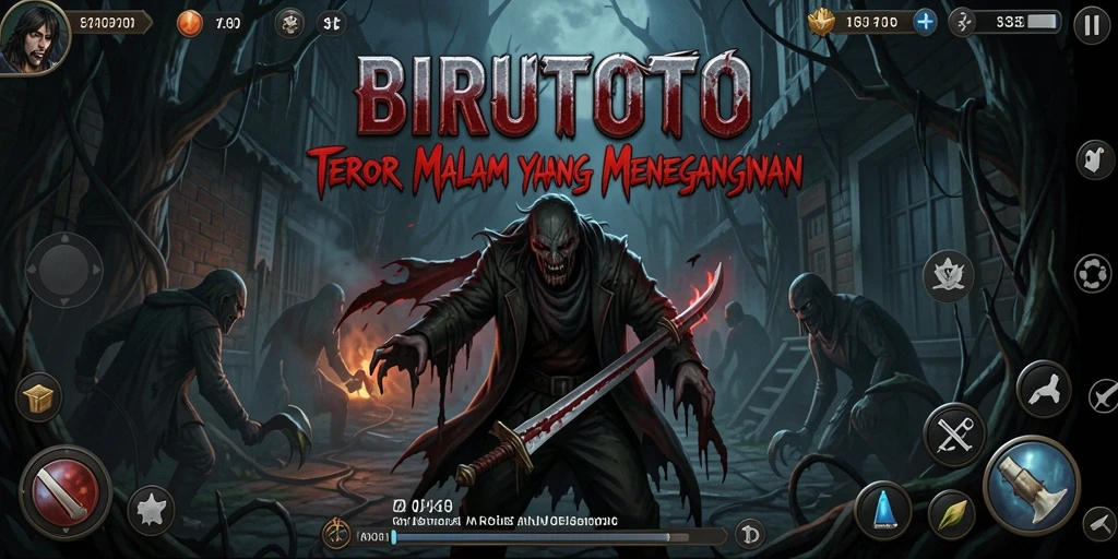 Gameplay menegangkan dalam suasana kegelapan BIRUTOTO.