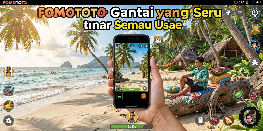 Screenshot FOMOTOTO menampilkan momen seru saat bermain game Casual.