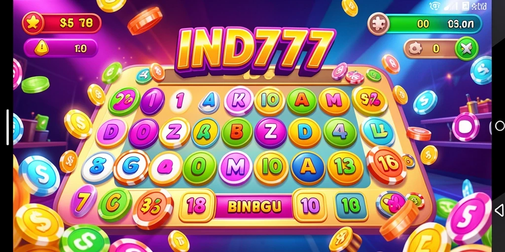 Tampilan gameplay seru dari IND777 dengan grafis Bingo yang menarik.