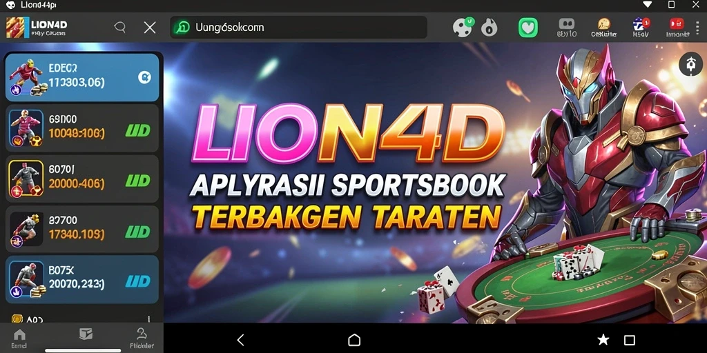 Gameplay LION4D yang menarik dan responsif untuk taruhan olahraga.