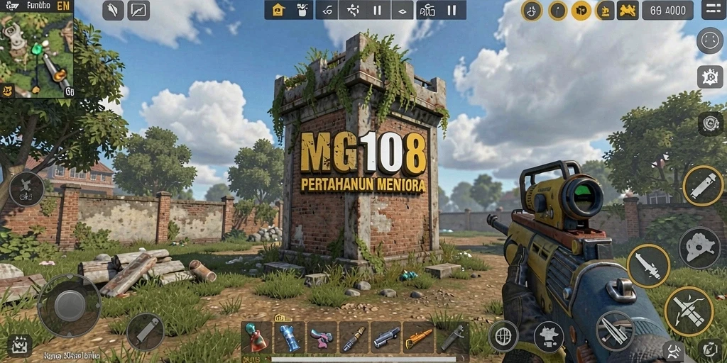 Menampilkan aksi menara dalam MG108 yang mendebarkan.