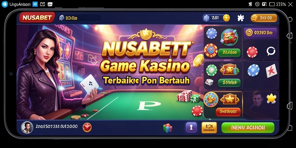 Tampilan menarik dari gameplay kasino NUSABET yang mengasyikkan.
