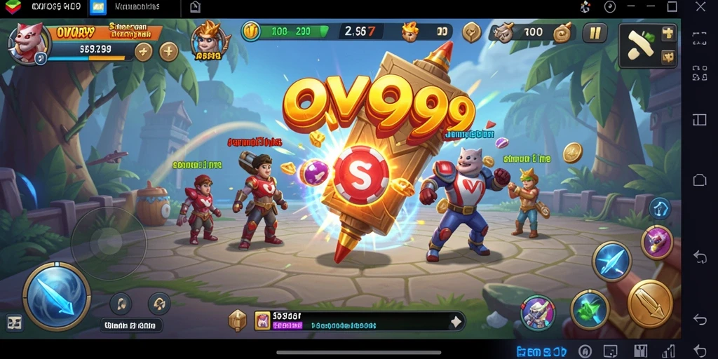 Tampilan gameplay OVO99 menunjukkan grafik yang menakjubkan dan interaksi pemain.