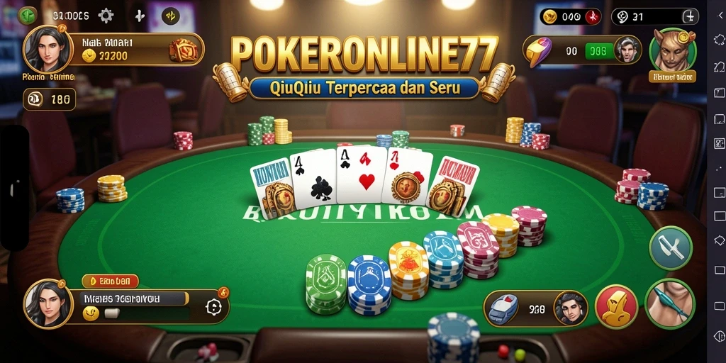 Tampilan gameplay QiuQiu yang menarik dan interaktif.