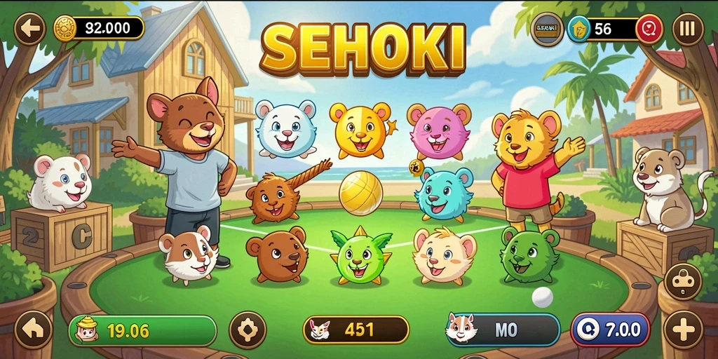 Tampilan menarik dari gameplay SEHOKI yang seru dan interaktif.