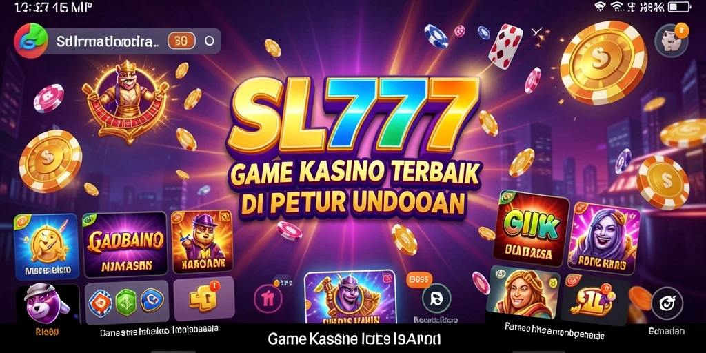 Tampilan gameplay menarik di SL777 dengan tema Kasino yang menghibur.