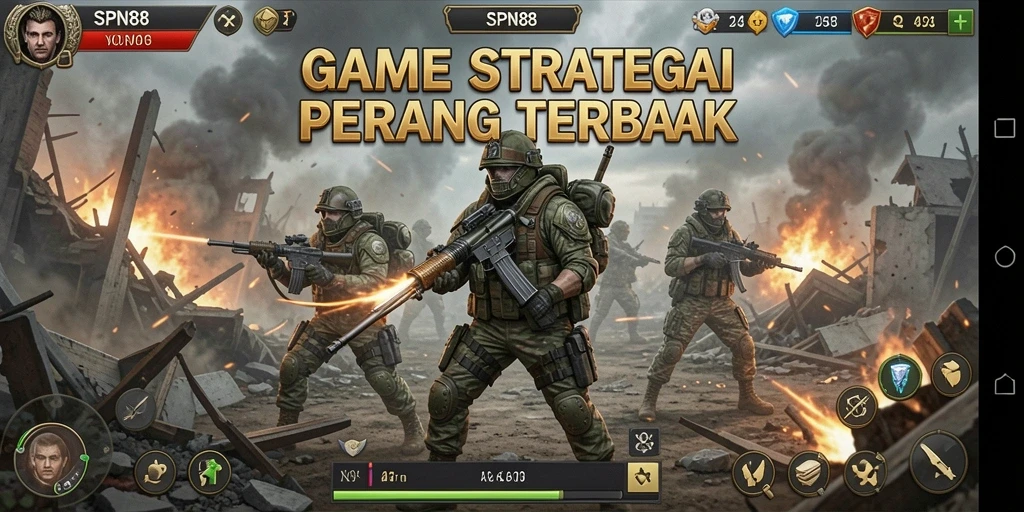Screenshot gameplay SPN88 yang menampilkan pertempuran strategi yang seru.