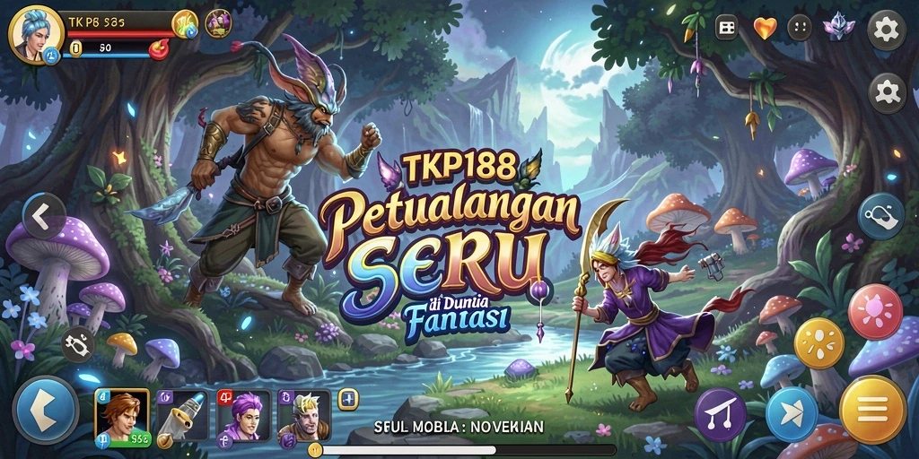 Tampilan gameplay seru dari TKP188 di dunia fantasi.